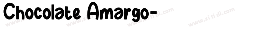 Chocolate Amargo字体转换